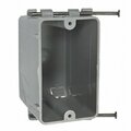 Hubbell Electrical Electrical Box, 20.3 cu in, Cable Box, 1 Gang, PVC, Rectangular 7820RAC